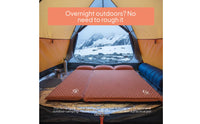 Automatic Inflation Inflatable Sleeping Mat Built-in Valves Camping Mattress 5-Layer Construction Camping Air Mattress Textured Surface for Tents