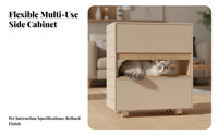 Space-Saving Wheeled Utility Shelf Sturdy Construction Convertible Rolling Cabinet Easy Assembly Mobile Furniture Hidden Compartments for Small Apartment Residents, City Dwellers, Living Room, Narrow Areas, Bedroom, Home Office