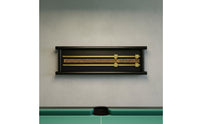 Wooden Snooker Scorer Dual Rail double-Row Score Keeper Double Row Snooker Scoreboard for Pool Participants, Competition
