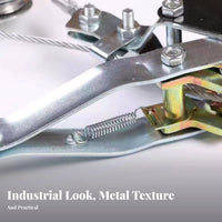 Heavy Duty Wire Rope Tightener Industrial Grade Double Hook Cable Puller Safety Latch Hooks for Mechanics, Farmers, Warehouse, Garage, Farm