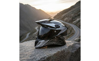 Full Face | Washable Liner, DOT Certified, Adventure Helmet with Peak, for unpaved terrain