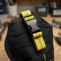 600D Waist Tool Bag Oxford Cloth Belt Tool Bag Reinforced Seams Work Gear Zippered