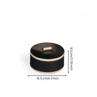 Jewelry Box with Handle Compact Small Container Slim for Dresser, Vanity
