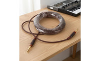Coiled 6.35 Mm Instrument Cable Gold Tips 6.35 Mm Audio Cable Metal Plugs Insulated