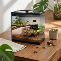 Digital Terrarium Temperature Hygrometer Switchable ℃/℉ Pet Accessory High