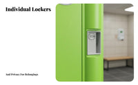 Moisture-Proof ABS Plastic Locker Long-Lasting Gym Changing Room Locker Resistant Waterproof Storage Cabinet Odor-without Odor for Students, Swimming Pool, School, Outdoor