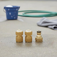 Quick Release Hose Fitting Universal 3/4 Inch Fit Quick Release Hose Adapter Water Pipe Tap Connector for Car Wash, Patio