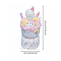 Lamb Stuffed Animal Bouquet Handmade Aesthetic Cute Lamb Doll Gift Set Huggable Stuffed Sheep Flower Box for Friend, Women, Valentine's Day