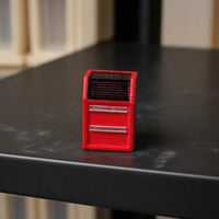 Dark Top Compartment 1:64 Scale Tool Cabinet Model Freestanding Miniature Drawer Cabinet Scene Setting Accessory Realistic Texture for Display