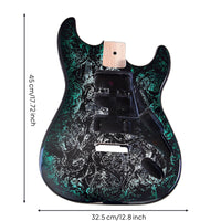 Double-Cutaway Replacement Guitar Body Standard Size Guitar Body with Neck Pocket Sturdy Pre-Drilled for Luthiers
