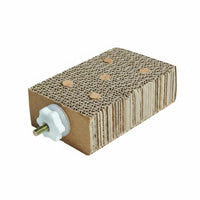 Stress Relief Cardboard Bird Toy Chewable Parrot Gnaw Board Natural Behavior Bird Chewing Block Beak Care for Cockatiels, Lovebirds, Parrots, Bird Enclosure, Playtime