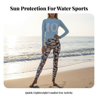 3 Pieces Long Sleeve Protective Bathing Attire Set Quick-Dry Full Coverage Bathing Suit Full Coverage Wetsuit Sun Protection