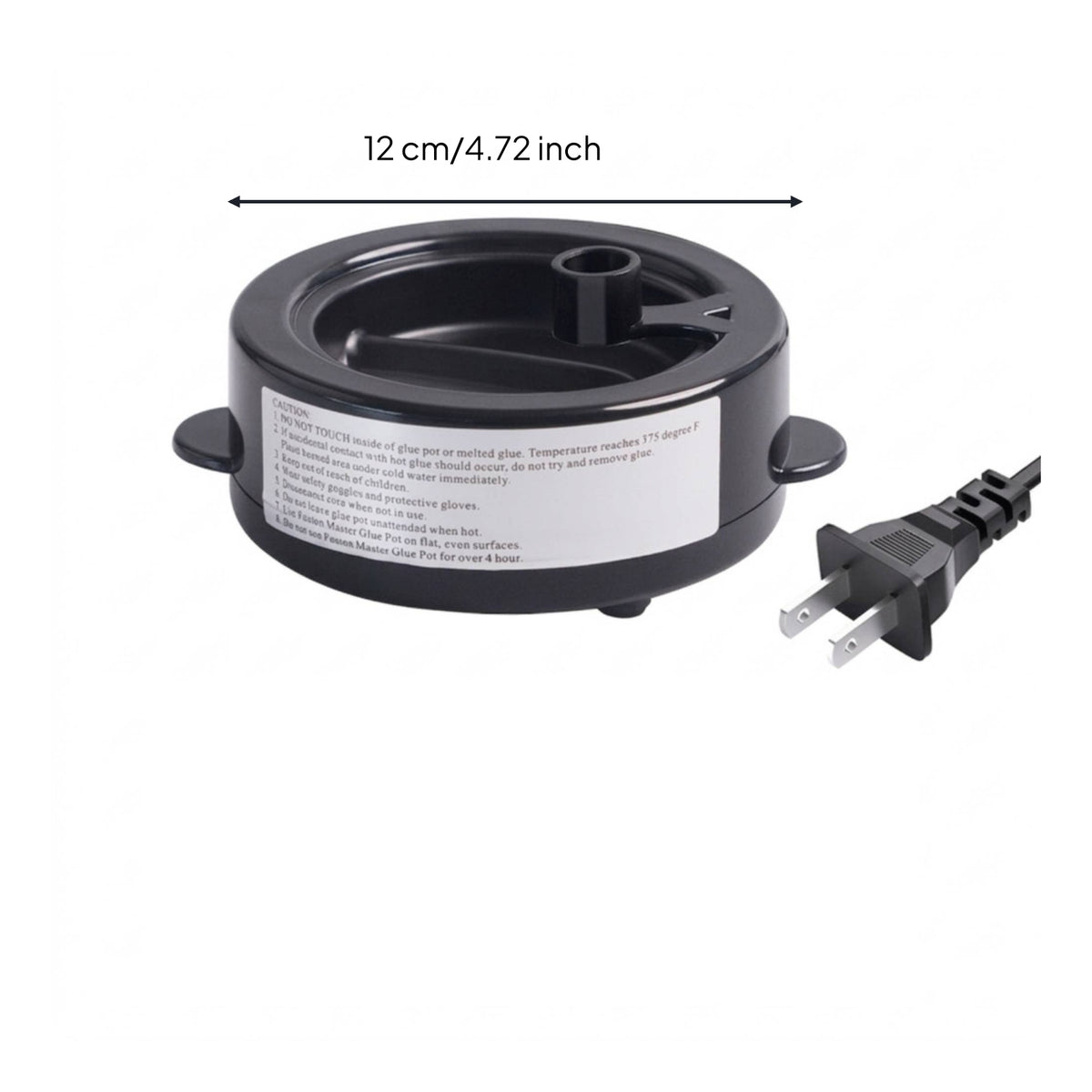 Hot Melt Glue Pot Two-Power Specification Electric Glue Pot Portable for Crafters, Hairpiece Makers,
