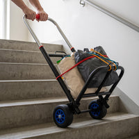 Foldable Hand Truck Portable Shopping Cart with Wheels for Groceries, Camping, and Stair Climbing