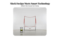 Tennis Practice Net Stable Frame Solo Practice Net Easy Storage Sports Training Equipment for Beginners, Advanced Participants, Outdoor, Backyard