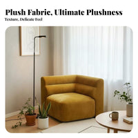Minimalist design Armless sectional Sofa Small Space Suitable for Deep-Seat Upholstered Settee Soft Upholstery Living Room Furniture Easy Assembly for Apartment Dwellers, Guesthouse Owners, Design aficionados, Balcony, Studio, Lounge Area, Den