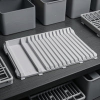 Model Parts Rack Embossed Labels Hobby Tool Organizer Multiple Slots Tool Slot Organizer for Workbench, Craft Table