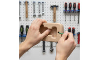 Wooden Fingerboard with Hanging Rope Compact Finger Training Board Non Slip Grip Panel with Rope for Climbers, Boulderers