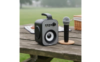 Portable Speaker High Volume Energy-Efficient Social Speaker Supports TF Card & USB Loud Stereo Boombox for Beach, Camping