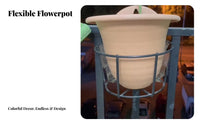 Railing Planter storage areaSaving floral Pot Stand Easy Installation for casement