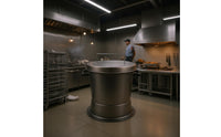 Briquette Extinguishing Bucket Commercial Lidded Metal Briquette Bucket Side Handles Ash Container for Restaurant