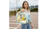 Portable Bird Carrier with Perch Breathable Bird Travel Bag Lightweight Compact for Pet Owners, Outdoor