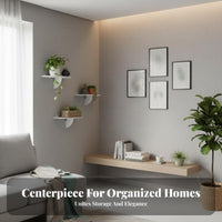 Semicircle Hanging Container on the vertical surfaceMounted Plant Holder adaptable for Renters