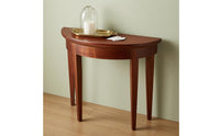 1:12 Scale Side Table Tapered Legs Half-Round Table Dollhouse Decoration
