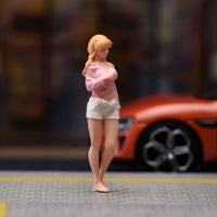 1/64 Miniature Figurine Realistic Miniature People Figurines Tiny Resin Figurine for Hobbyists, Model Enthusiasts, Dioramas, Desktop Display