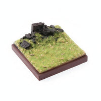 Square Grassy Diorama Base Landscape Style 1/64 Scale Diorama Base
