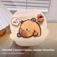 Deciduous Tooth Storage Sentimental Gift Cartoon Tooth-Shaped Organizer Keepsake Memory Container for Children, Parents, infant Shower, Nursery, Bedroom