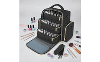 Large Capacity 72 Bottle Nail Polish Holder Portable Design Multi-Layer Manicure Travel Case for Manicurists