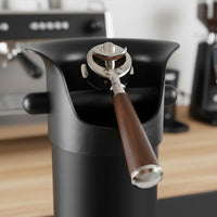 Thickened ABS Plastic Coffee Knock Box Leak-Proof Espresso Knock Box Removable Bar Coffee Puck Disposal Container Reduces Noise for Baristas, Cafe