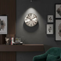 Minimalist Wall Clock Noiseless Mechanism Stainless Steel Clock Radio Controlled House Decoration for Bedroom