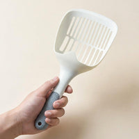 Litter Sifter and Sand Cleaner for Pet Trays, PP Material, Flat with Small Holes, Straight Handle for Cat and Dog Waste
