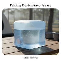 Foldable Water Bag with Spigot Large Capacity Foldable Water Carrier Food Grade Material Leakproof for Hikers, Hiking, Travel