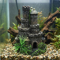 Aquatic Aquarium Castle Cave Textured Masonry Resin Castle Ornament Ornamental