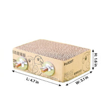 Corrugated Cardboard African Grey Parrot Toys with Threaded Rod, Parrot Accessory for Beak Grinding and Stress Relief