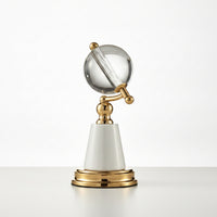 Crystal Ball Sophisticated Ornament Minimalist Sculpture for Office, Study
