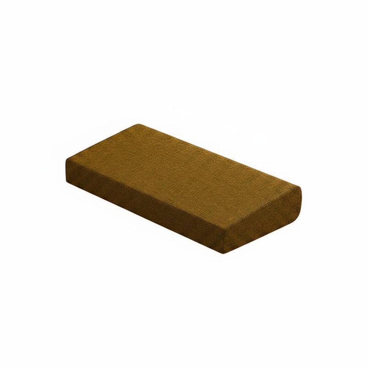 Sloped Meditation Cushion Textile-Covered Floor Pillow Rounded Edges