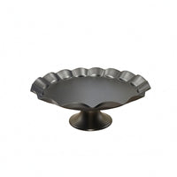Polished Pedestal Fruit Tray Smooth Surface Footed Fruit Tray Pedestal Bowl