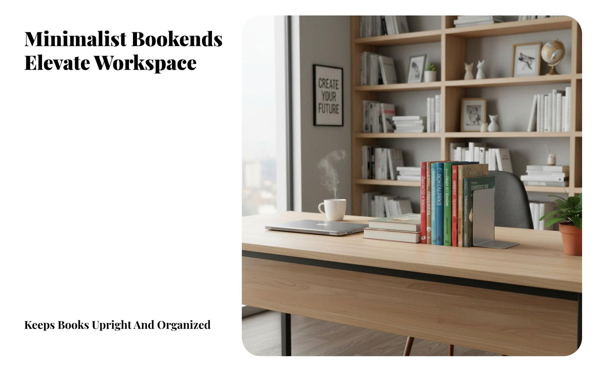 Corner-Shaped D Bookend Space Saving Corner-Shaped D Book Stopper Sturdy Desktop Book Support for Students, Librarians, Bookshelves, Desktops