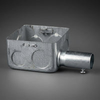 Junction Box for Electrical Installation, Galvanized Metal Electrical Junction Box, Multi-Gang Electrical Box with Knockouts, Flush Wall Mount