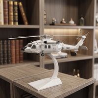 Z-20 Helicopter Model Alloy Helicopter Model with Stand Aircraft Display Stand for Aviation Enthusiasts, Office, Study, Living Room