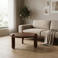 Round Coffee Table Minimalist Round Coffee Table Table Sculptural Furniture for Living Room, Lounge, Reading Corner