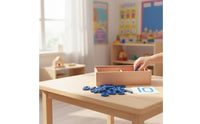 Develops Fine Movement Skills Child-Centered Numbers and Chips Set Early Learning Math Kit Wooden Number Learning Box for Preschoolers, Kids, Toddlers, Classroom, Home School