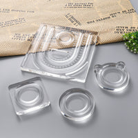 Clear Bracelet Display Tray Acrylic Bangle Display Tray Elegant Sturdy for Photography Studio