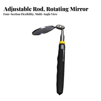 Telescopic Inspection Mirror Adjustable Reach Telescoping Inspection Mirror Stainless Distortion-Clear Reflection