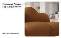 Cute Aesthetic rosy puffy Settee scuffResistant Loveseat space-saving Size Small Couch Soft Texture for Cat Owners, Apartment Dwellers, Young Adults, Living Room, Bedroom, Clothing Bimmediatelyique, Reception Area