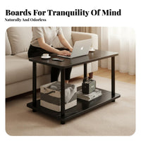 Light Luxury Design 2-Tier Side Table Modern Minimalist and aesthetic two-levellevel Narrow Side Table Space-Saving Nightstand adaptable for residents, Apartment Dwellers, Interior Decorators, Living Room, Bedroom, Small areas, Hallway